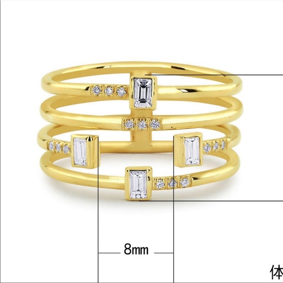 *NEW*18K Yellow Gold Gorgeous Diamond Ring - Picture 6 of 6